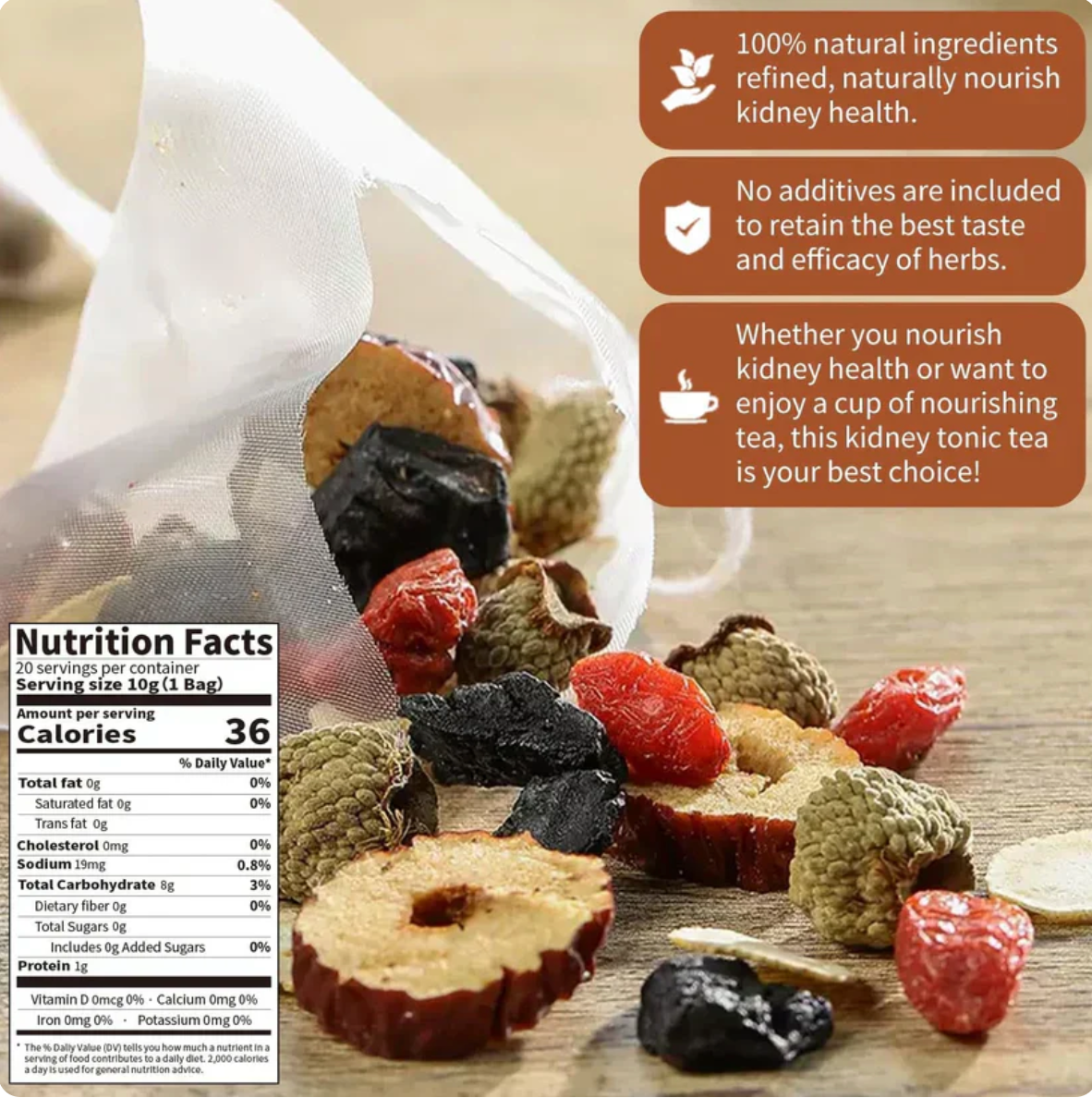Ginseng & Mulberry Herbal Tea By Zysho